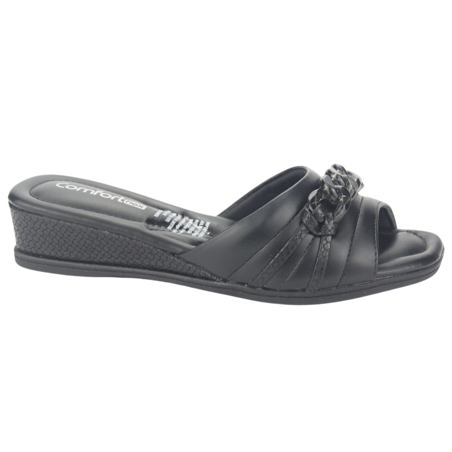 Sandalia Comfortflex Mujer 2370401 Negro Casual image number 0.0