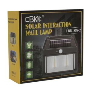 Lámpara Solar Led De 2 Focos Con Sensor