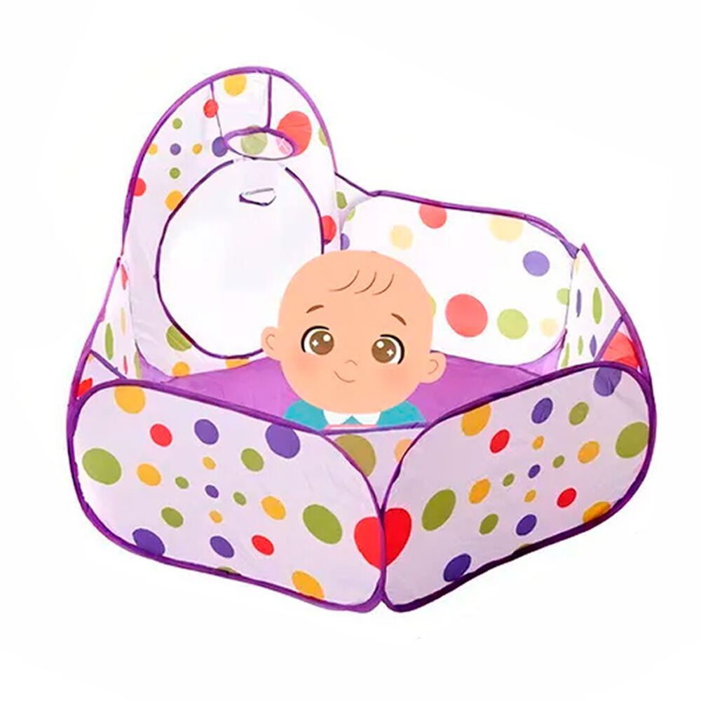 Carpa Tunel Alberca Gusano Pelotas Casa Did&aacute;ctico Morado image number 3.0