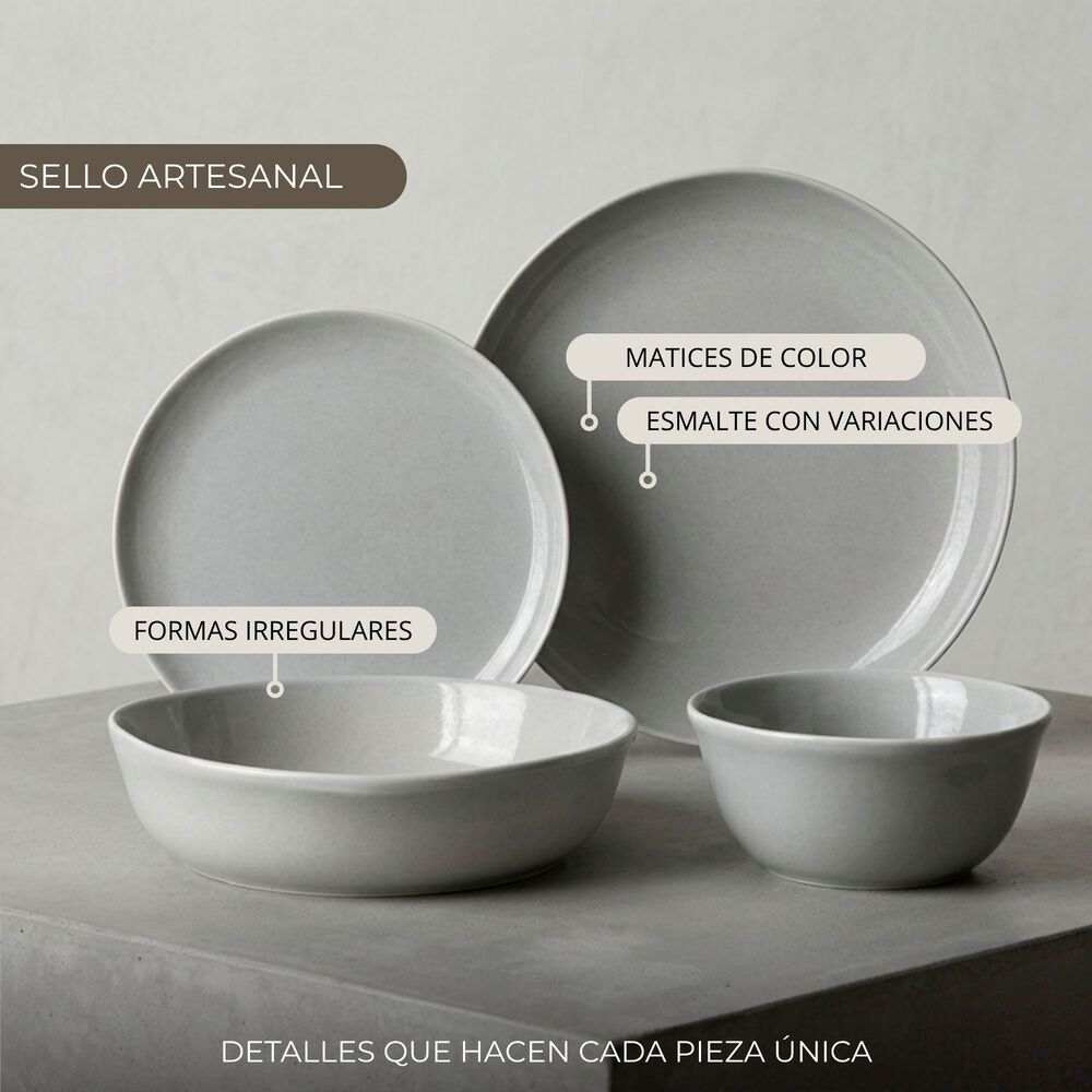 Vajilla Cer&aacute;mica Salamanca 16 Piezas Para 4 Personas image number 1.0