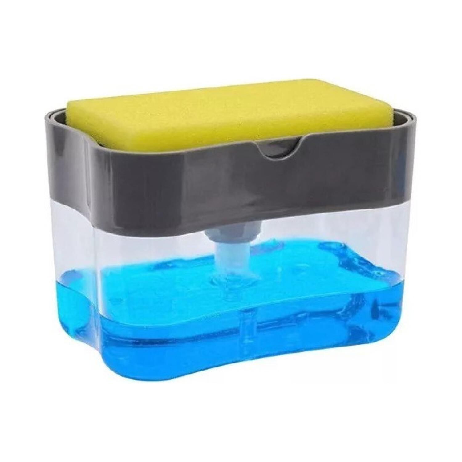 Dispensador De Jabon Lavaloza Esponja Con Recipiente 385ml image number 0.0