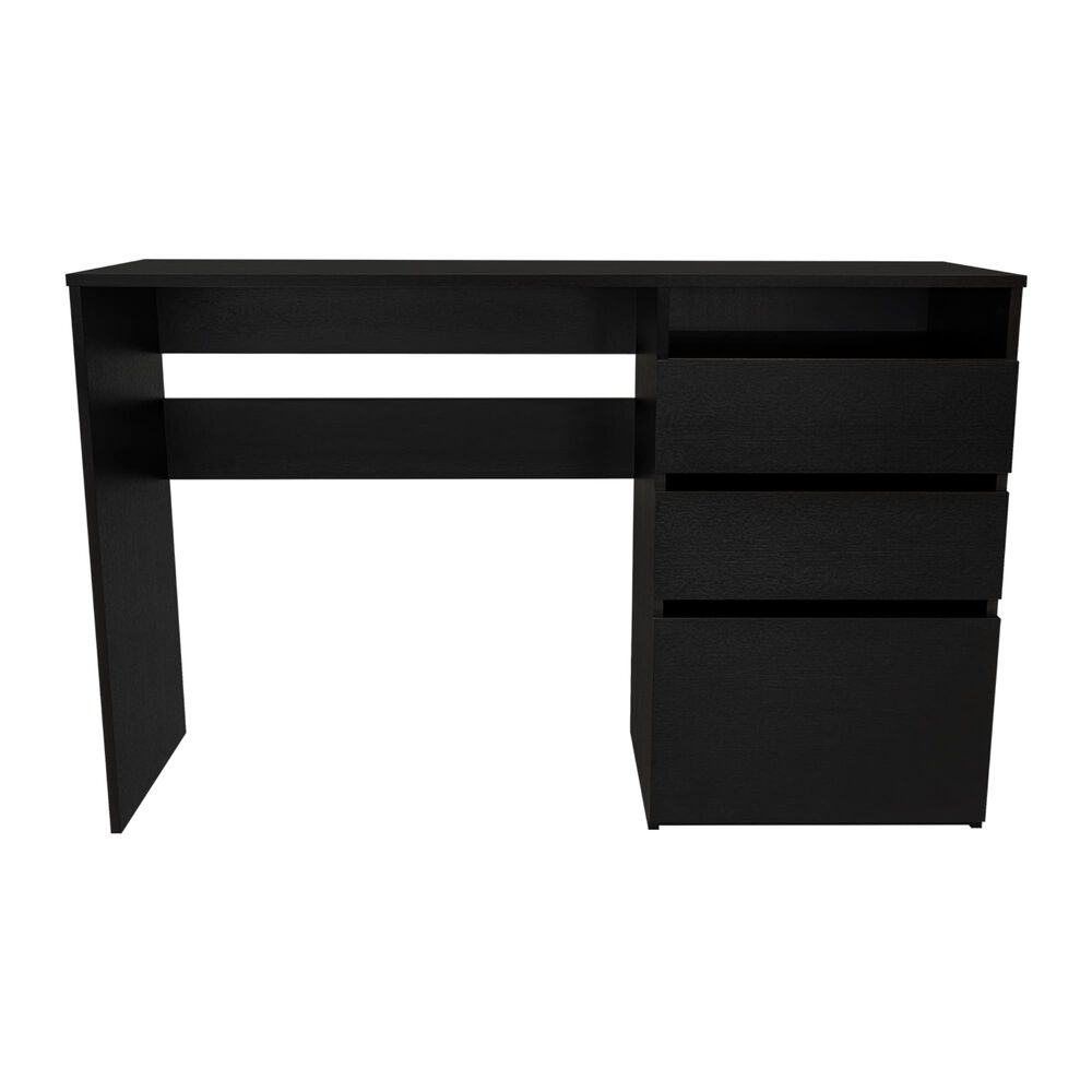 Escritorio 3 Cajones Fm-049n - Negro image number 0.0