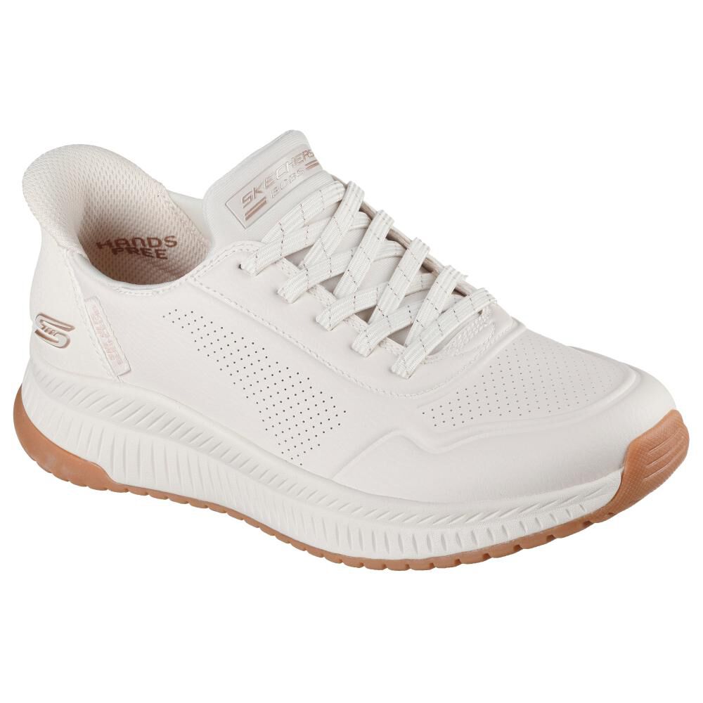Zapatilla Urbana Mujer Skechers Bobs Squad 4-key Look Wht image number 3.0