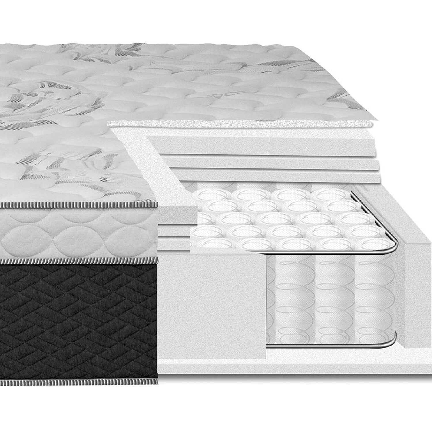 Cama Europea Celta Everest / King / Base Dividida + Set De Maderas image number 2.0