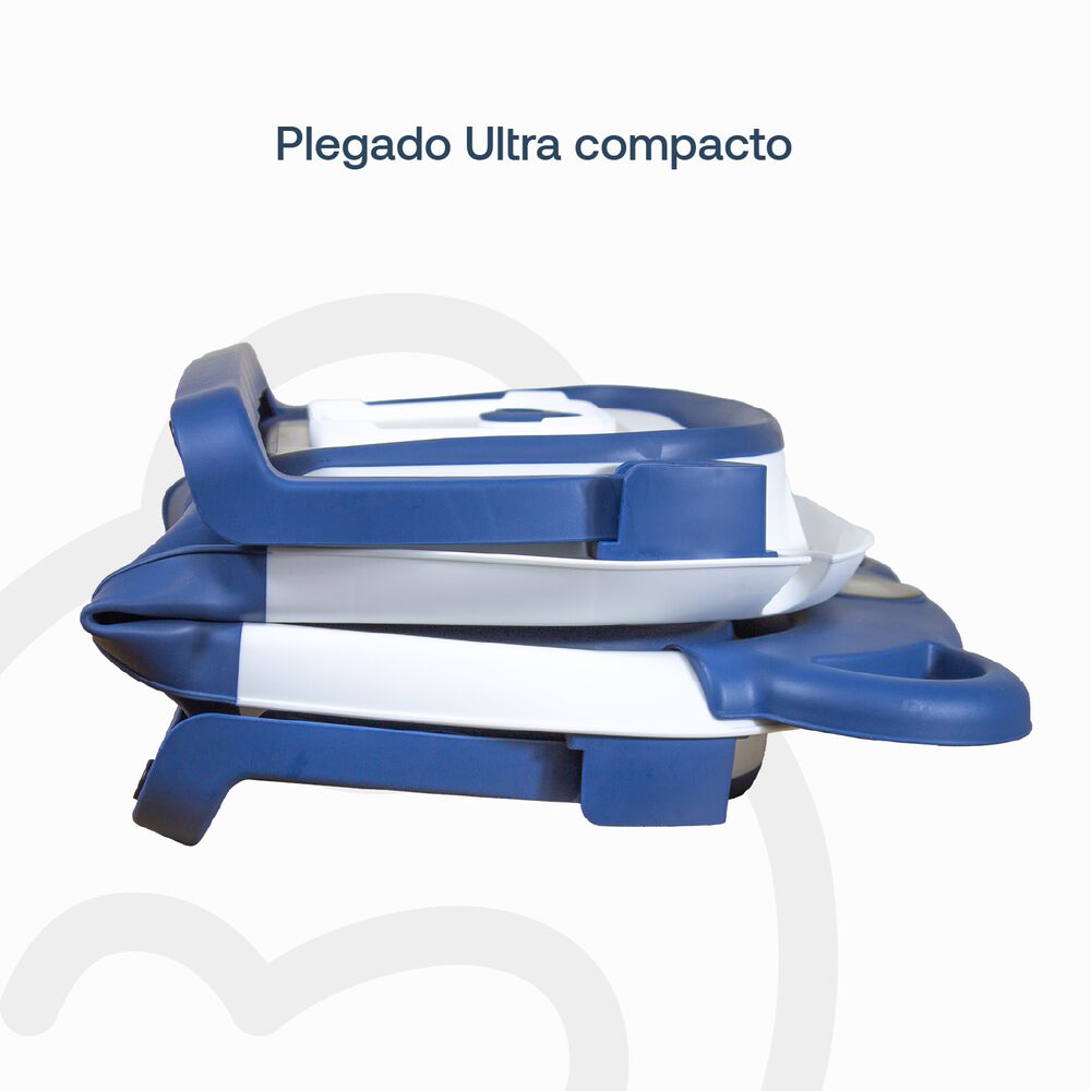 Bañera Plegable Smart Bear Viajes Bebe Azul Con Termómetro image number 3.0