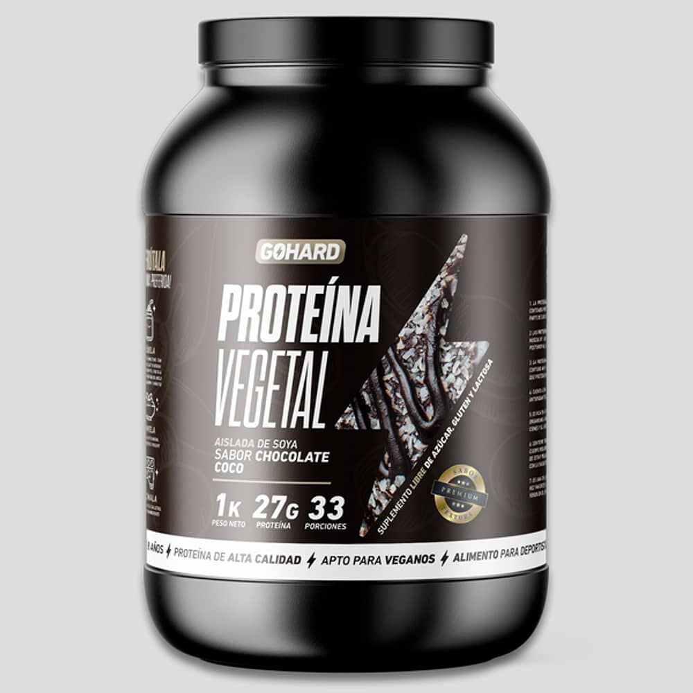 Prote&iacute;na Vegetal Soya Gohard 1kg Sabor Chocolate Coco image number 2.0