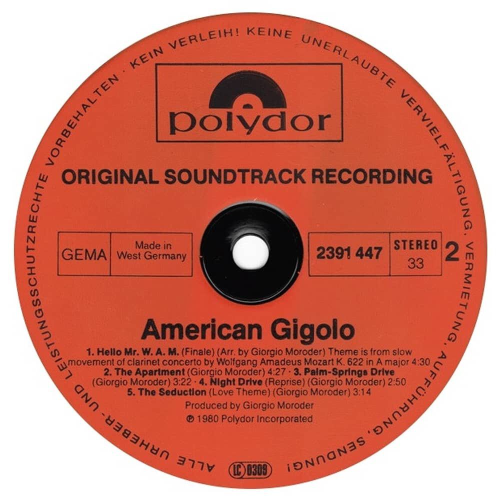American Gigolo - O.s.t. | Vinilo Usado image number 3.0