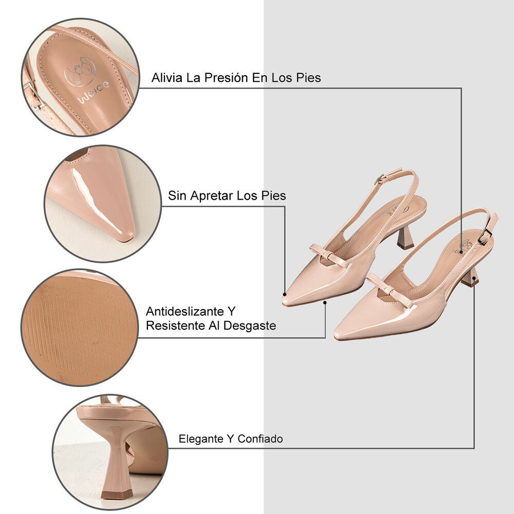 Zapato Formal Elegante Taco Alto Stiletto Mujer Weide Qiu357 image number 7.0