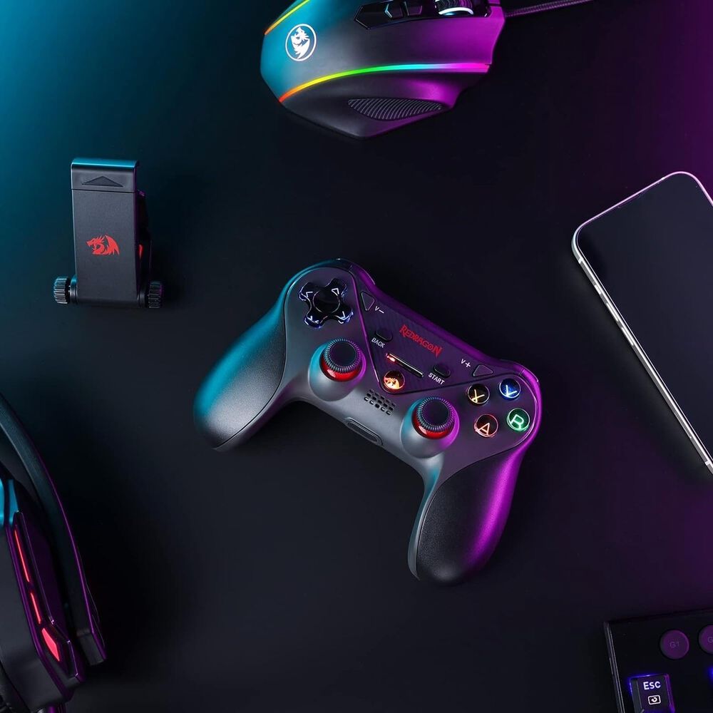 Gamepad Inal&aacute;mbrico Redragon G812 Bluetooth Multiplataformas image number 9.0