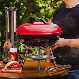 Mini Parrillera Portátil A Carbón Acero Inoxidable Camping Hogar