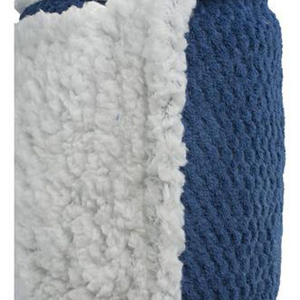 Frazada Andes Chiporro Panal Azul 2 Plaza image number 3.0