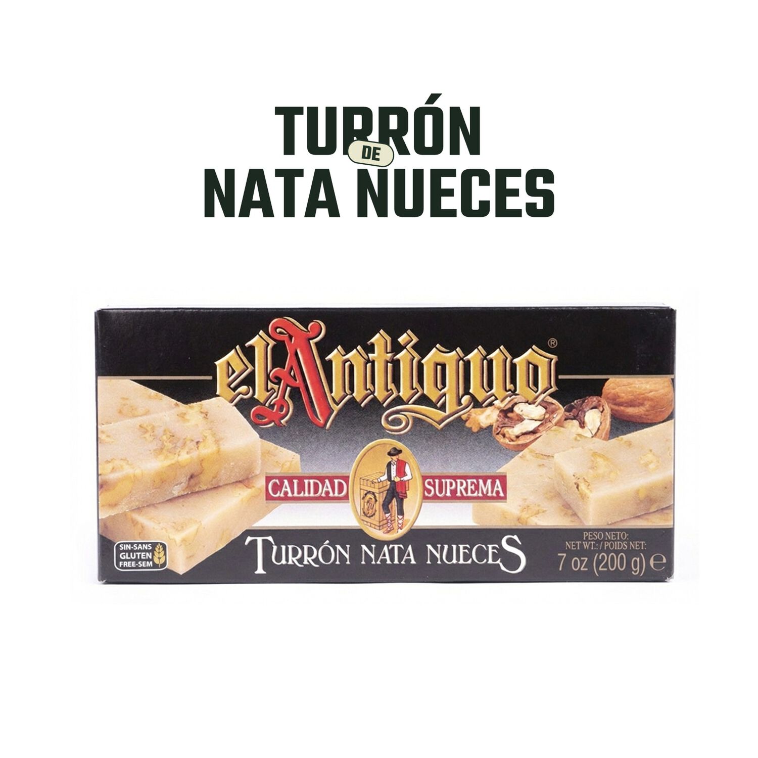 Turr&oacute;n Nata Nueces El Antiguo 1 X 200 Gr image number 2.0