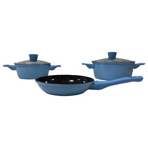 Bateria Alum Ceramica Bristol Sky Kitchenware / 5 Piezas