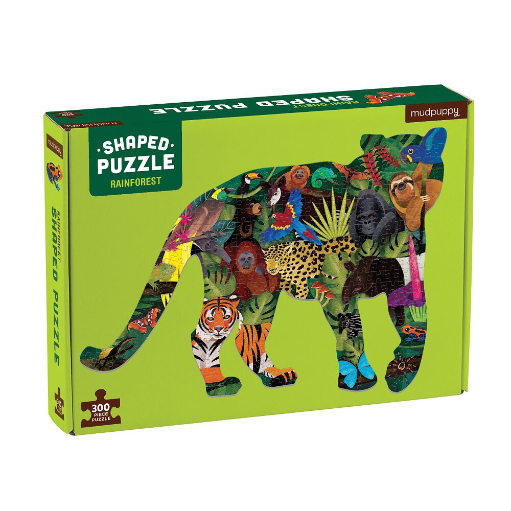 Puzzle 300pcs Con Forma Selva Mudpuppy image number 2.0