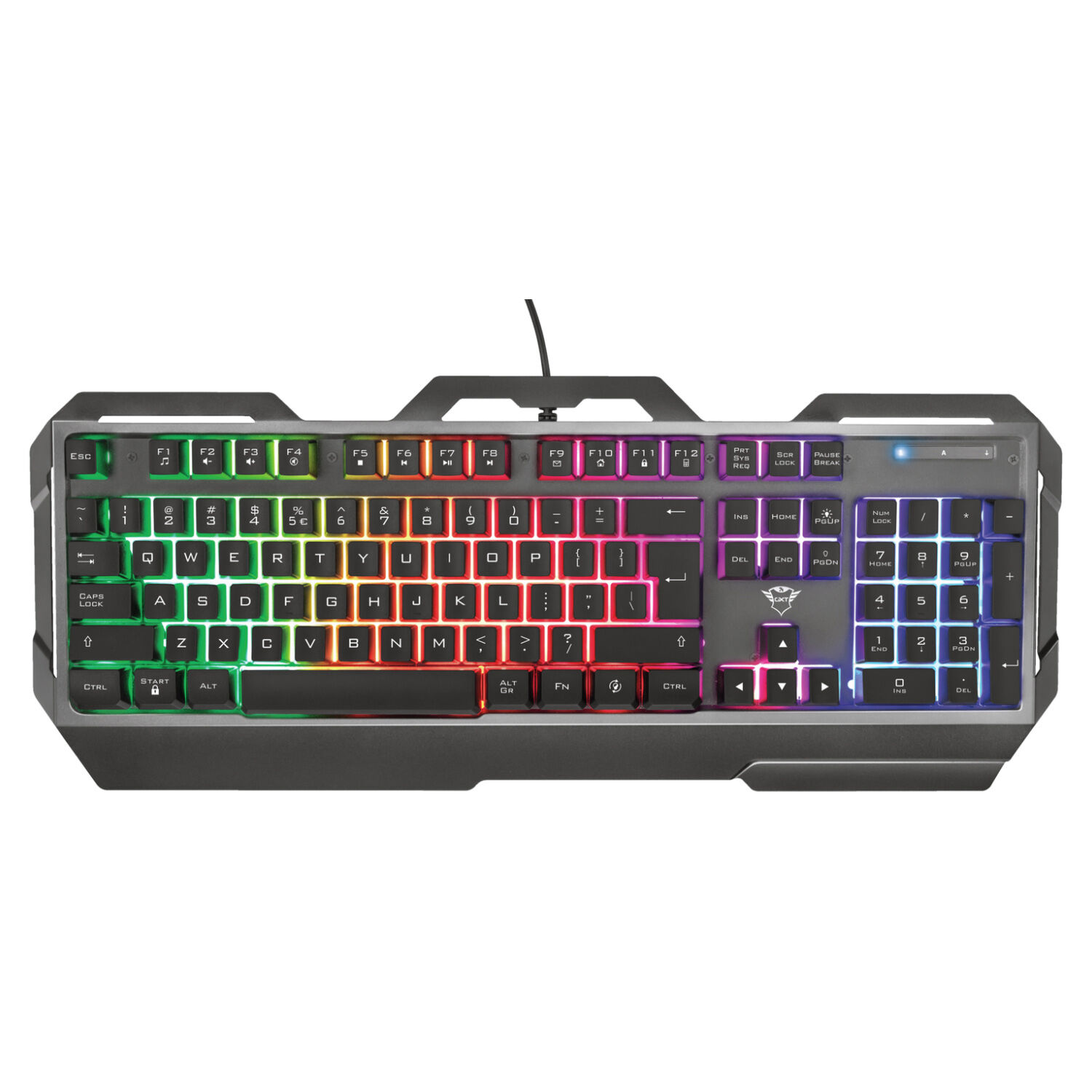 Teclado Gamer Met&aacute;lico Led Rgb Gxt 856 Torac - Ps image number 0.0