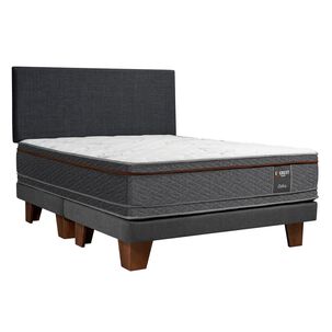 Cama Europea Celta Everest Cobre / King / Base Dividida + Respaldo