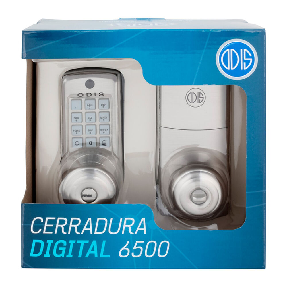 Cerradura Digital Odis Con Pomo 6500 - Plata image number 12.0