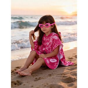 Toalla Playa Infantil + Lentes de Agua Casaideal Kids Princess / 60 X 120 Cm