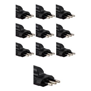 Enchufe Adaptador Americano A Nacional 10a 250v/ Pack 10 Unidades