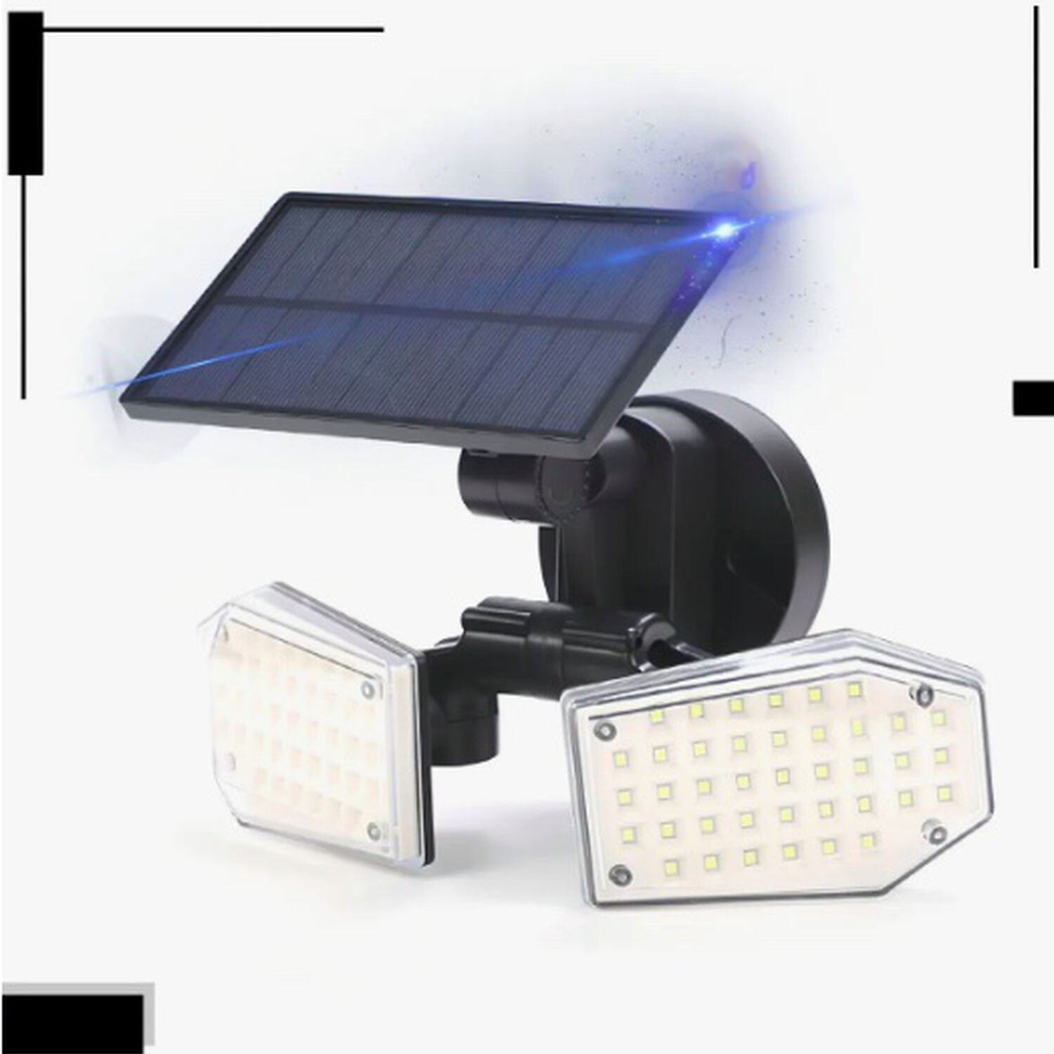 L&aacute;mpara Farol Led De Pared Solar image number 0.0