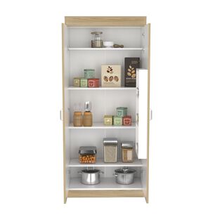 Mueble Despensa De Cocina 2 Puertas 160,7x70x36,3 Cm Caf&eacute; Claro