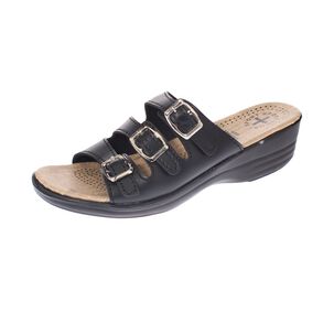 Sandalia Descanso Negro V&iacute;a Franca Art. 58063black