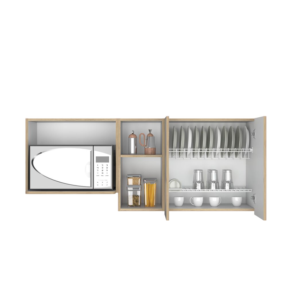 Mueble Superior De Cocina 62x150x34,5 Cm Café Claro image number 2.0