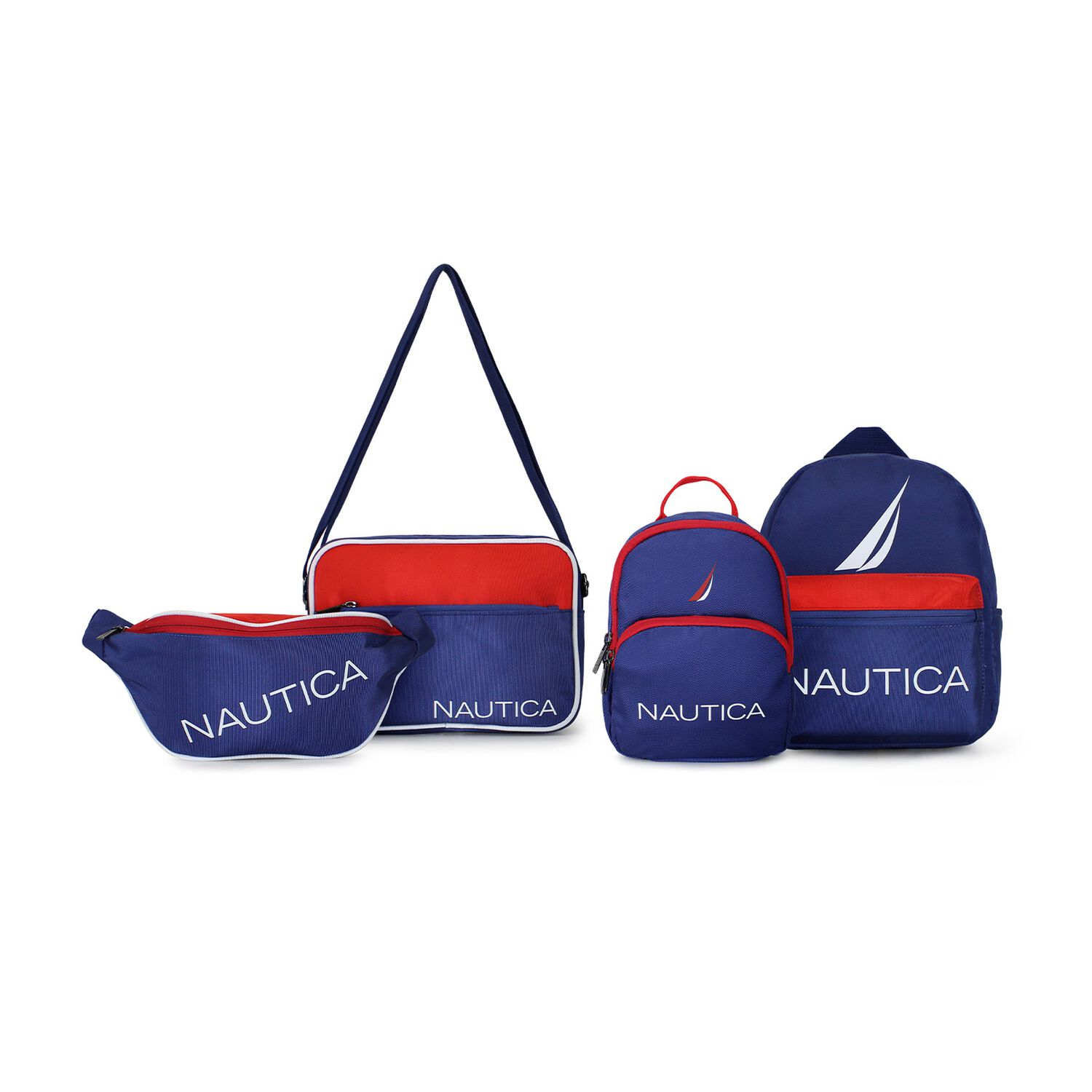 Pack Nautica Mochila Parvus Y Ori&oacute;n + Banano Kappa + Bolso Perseo Azul image number 0.0
