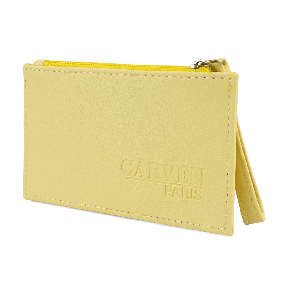 Tarjetero Billetera Mujer Con Monedero Suny Amarillo Carven Paris image number 2.0