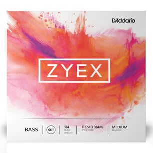 Set Cuerdas Contrabajo 3/4 Zyex Dz610 3/4m Daddario