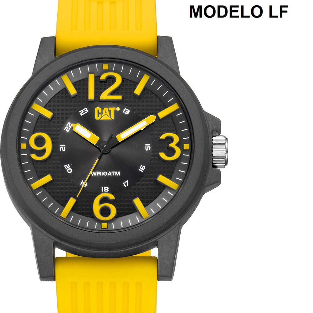 Correa Pulsera Cat Hombre Lf-27 Amarillo image number 1.0