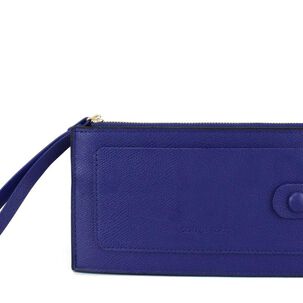 Billetera De Mujer Tarja Azul Carven