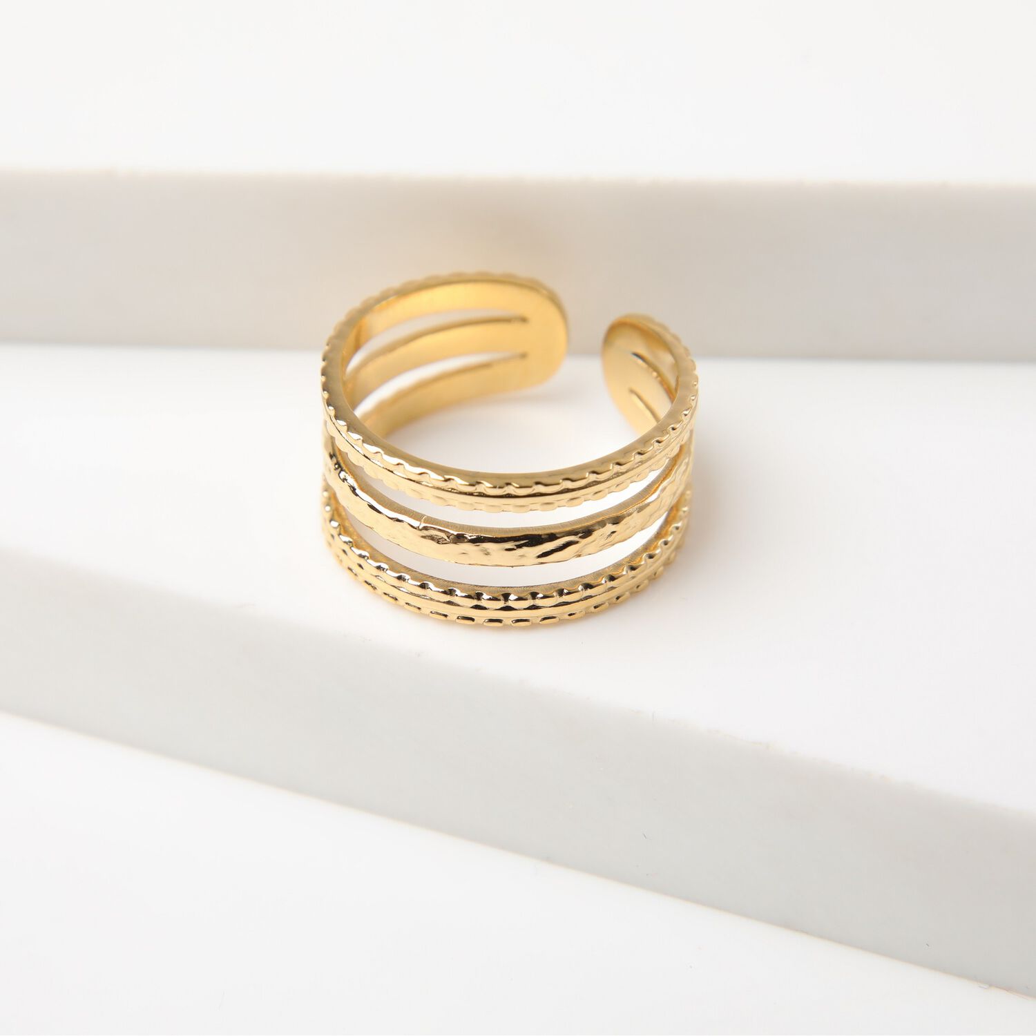 Anillo 19v69 Dorado Mujer Str216