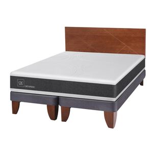 Cama Europea Cic Ortopedic / 2 Plazas / Base Dividida + Respaldo