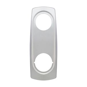 Escudo Doble Inoxidable - Plata