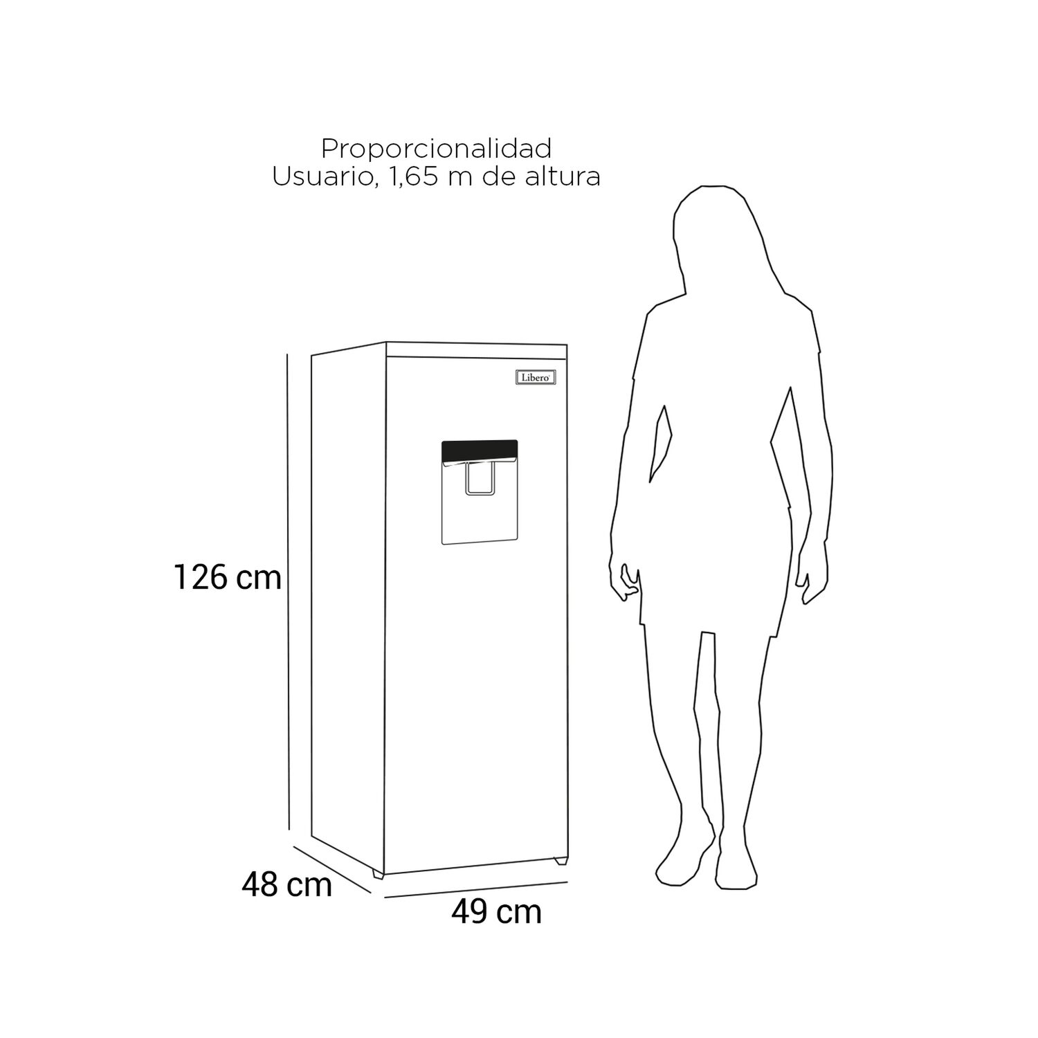 Refrigerador Frio Directo 167 Lts Lrm-178dfnw Negro image number 7.0