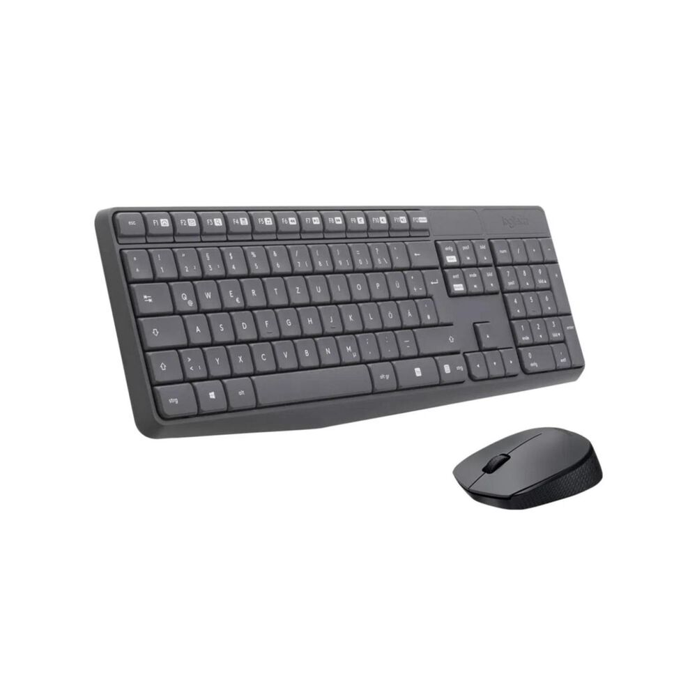 Kit Teclado Y Mouse Inalambrico Usb Negro Mk235 image number 0.0