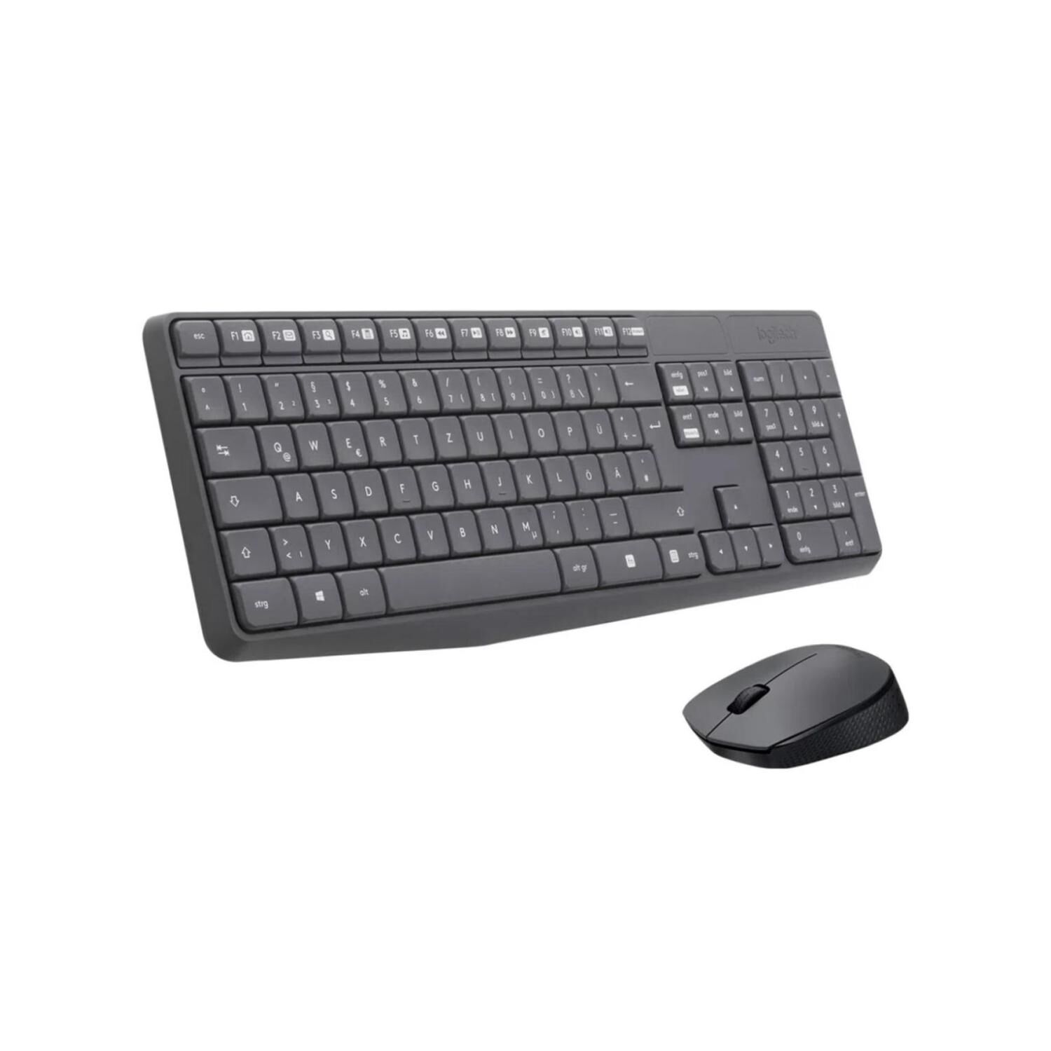 Kit Teclado Y Mouse Inalambrico Usb Negro Mk235 image number 0.0