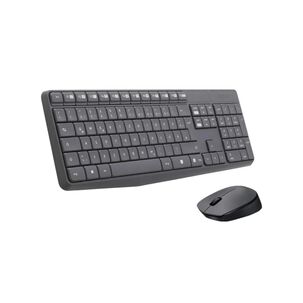 Kit Teclado Y Mouse Inalambrico Usb Negro Mk235