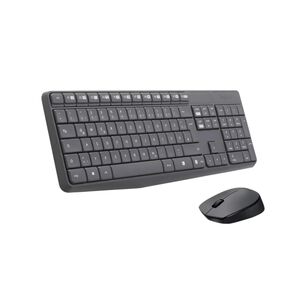 Kit Teclado Y Mouse Inalambrico Usb Negro Mk235