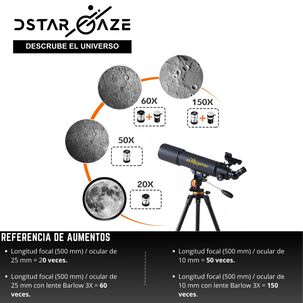 Telescopio Astron&oacute;mico Profesional 50080m