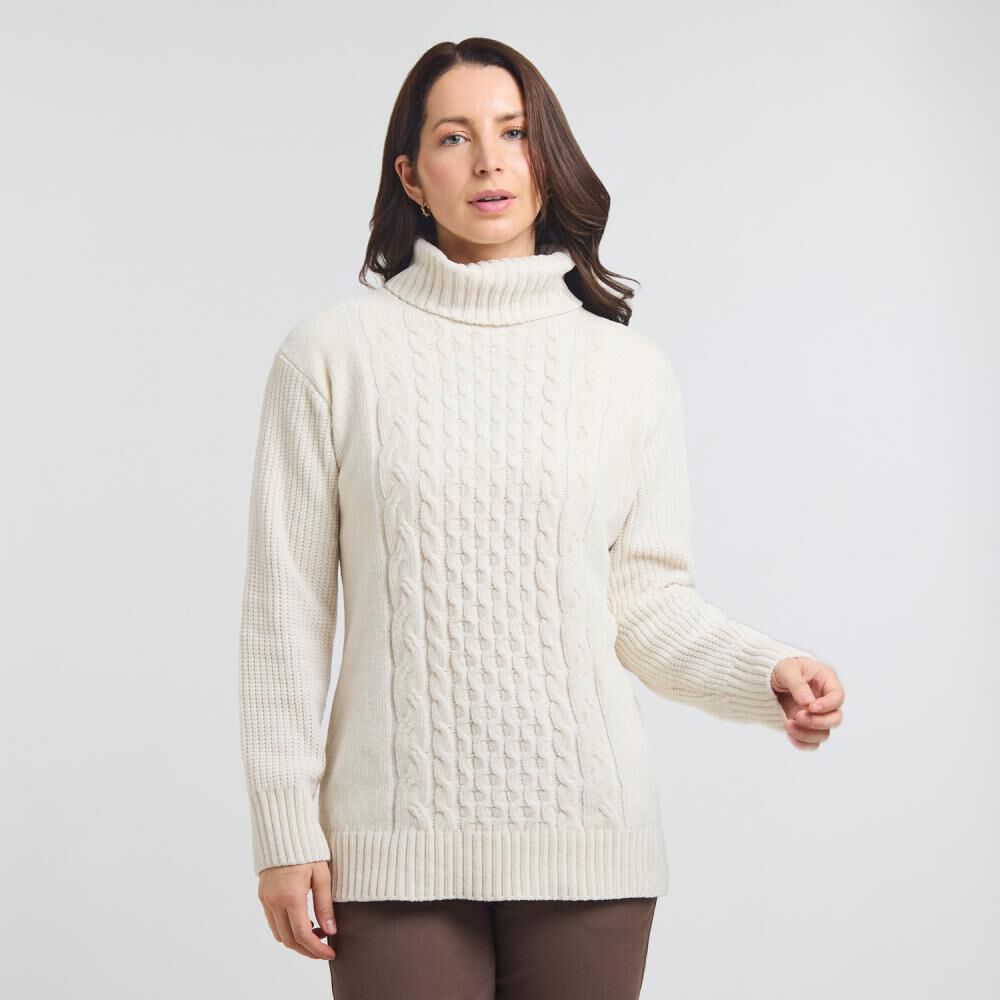 Sweater Chenille Manga Larga Cuello Beatle Mujer Geeps image number 0.0