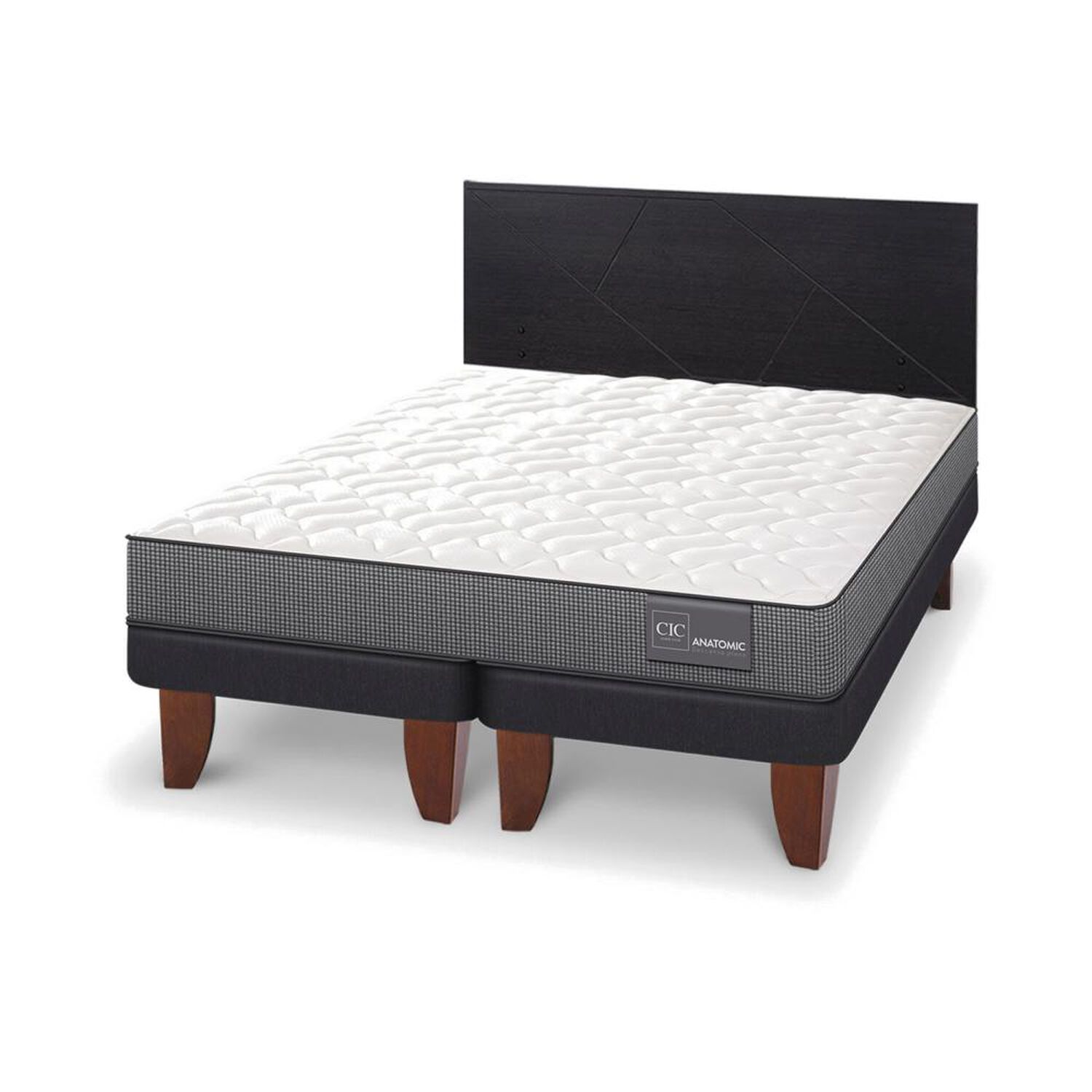 Cama Europea Cic Anatomic / 2 Plazas / Base Dividida + Respaldo image number 3.0