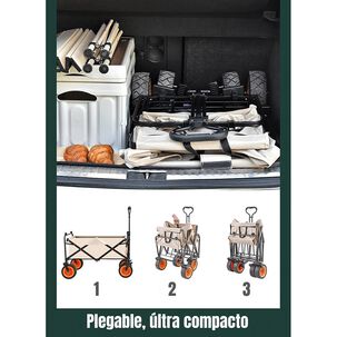 Carrito Para Compras Y Camping Con Frenos Negro Lubabycas