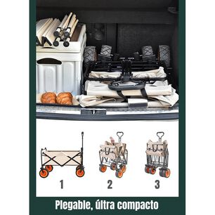Carrito Para Compras Y Camping Plegable Con Frenos Tank