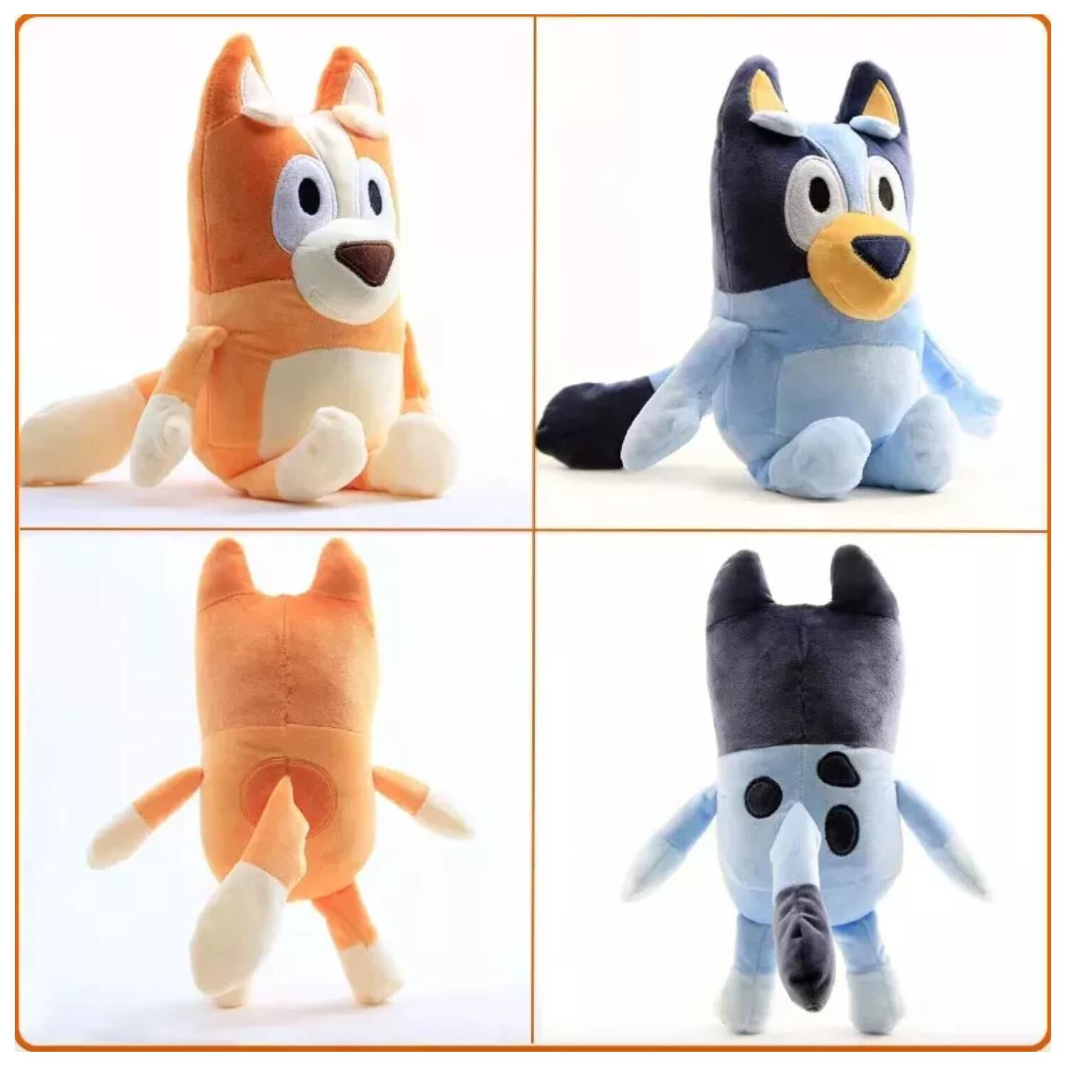 Juguete Pack 6 Peluches Llaveros Familia Bingo 13cm Infantil image number 4.0