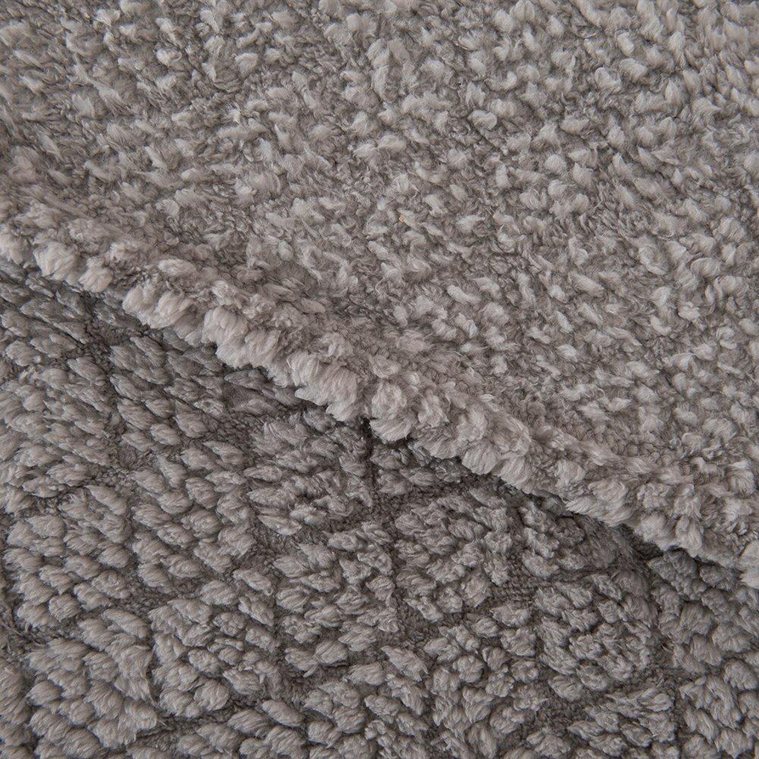 Frazada Jqd Sherpa Atlantic 2 Plazas Gris image number 1.0