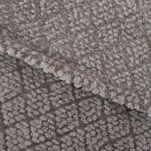 Frazada Jqd Sherpa Atlantic 2 Plazas Gris