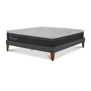 Cama Europea Cic Ce Box Hybrid Infinity / 2 Plazas / Base Normal