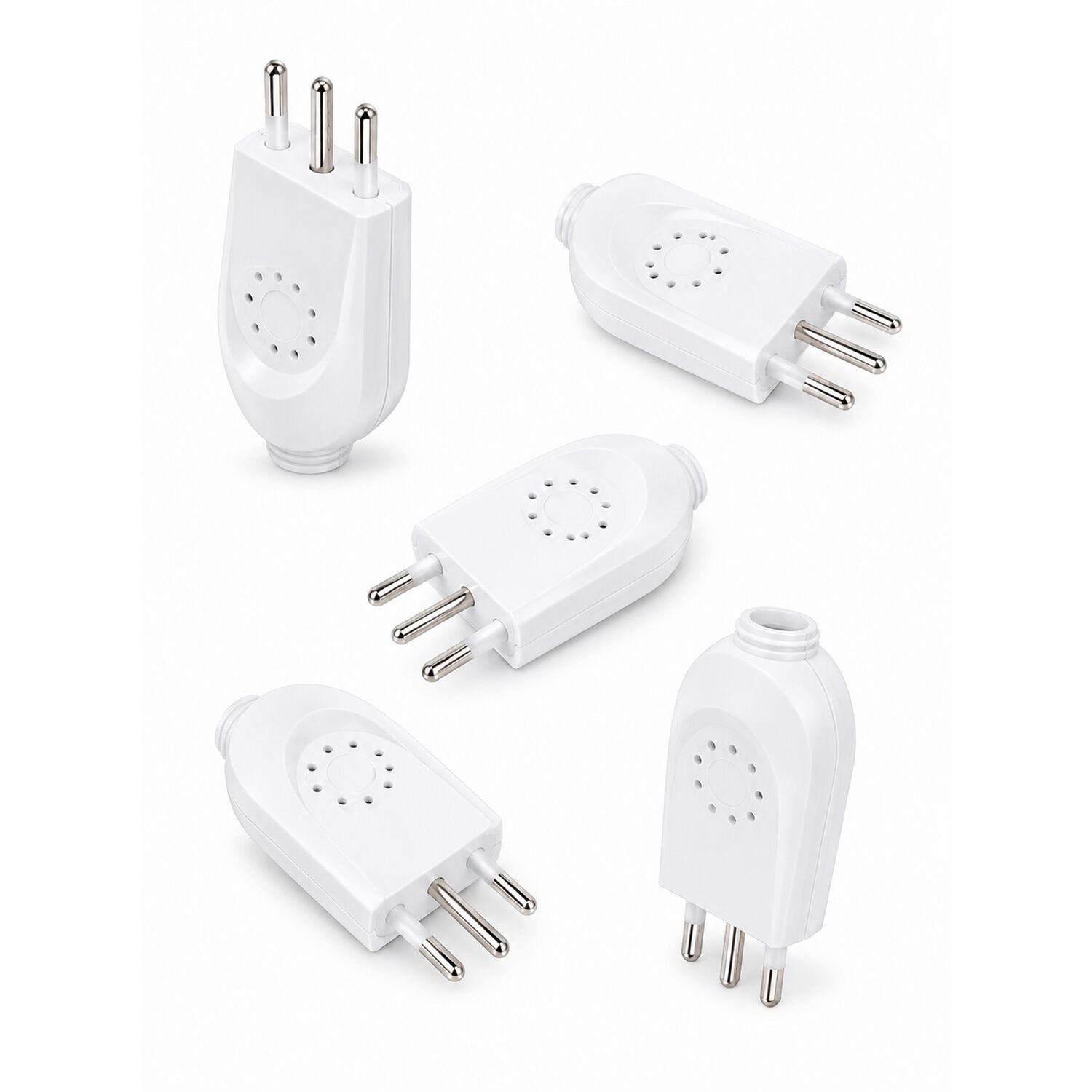 Pack 5 Enchufe Macho Volante 2p+t 10a 250v Certificado image number 1.0